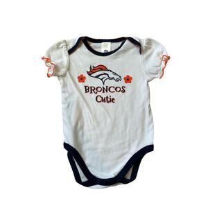 Denver Broncos Girls Outfit, 6-12 months, NFL Football baby
